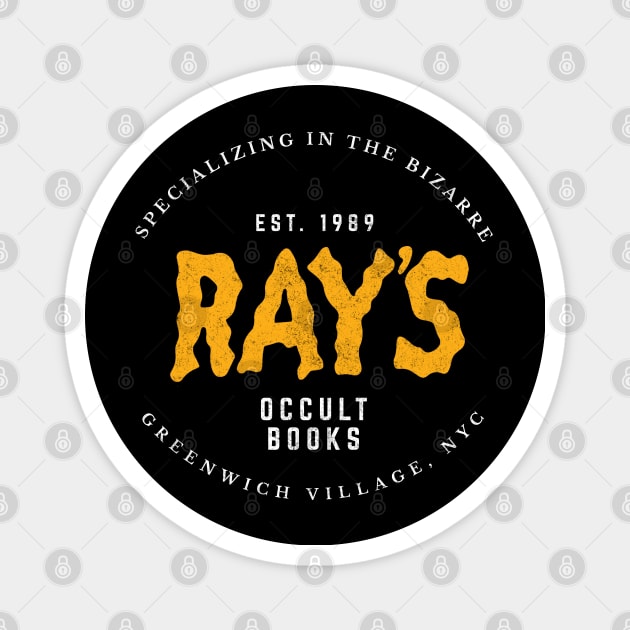 Ray's Occult Books - Est. 1989 Magnet by BodinStreet